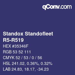 Color code: Standox Standofleet - R5-R519 | qconv.com