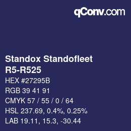 Color code: Standox Standofleet - R5-R525 | qconv.com