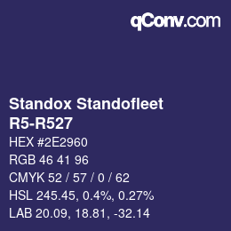 Color code: Standox Standofleet - R5-R527 | qconv.com