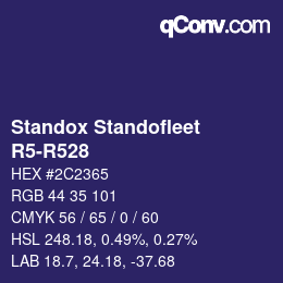 Color code: Standox Standofleet - R5-R528 | qconv.com