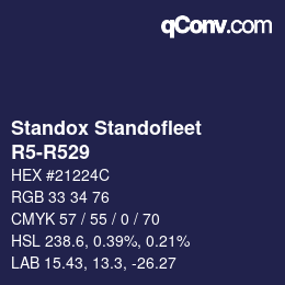 Color code: Standox Standofleet - R5-R529 | qconv.com