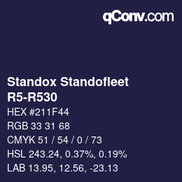 Color code: Standox Standofleet - R5-R530 | qconv.com