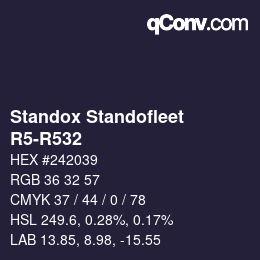 Color code: Standox Standofleet - R5-R532 | qconv.com