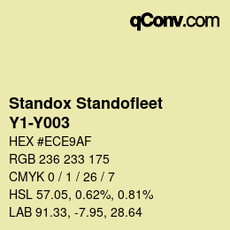 Color code: Standox Standofleet - Y1-Y003 | qconv.com