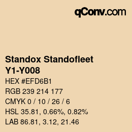 Color code: Standox Standofleet - Y1-Y008 | qconv.com
