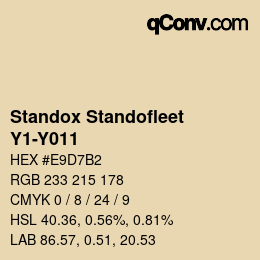 Color code: Standox Standofleet - Y1-Y011 | qconv.com
