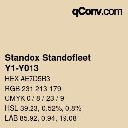 Color code: Standox Standofleet - Y1-Y013 | qconv.com