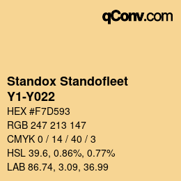 Color code: Standox Standofleet - Y1-Y022 | qconv.com