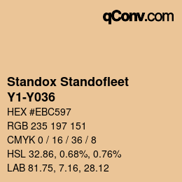 Farbcode: Standox Standofleet - Y1-Y036 | qconv.com