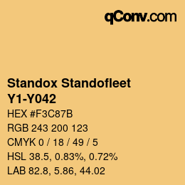 Code couleur: Standox Standofleet - Y1-Y042 | qconv.com