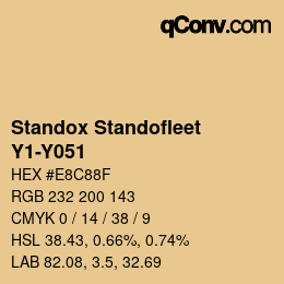 Color code: Standox Standofleet - Y1-Y051 | qconv.com