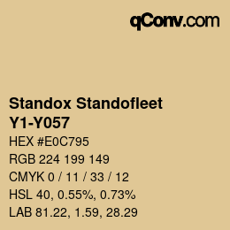 Color code: Standox Standofleet - Y1-Y057 | qconv.com