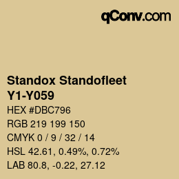 Código de color: Standox Standofleet - Y1-Y059 | qconv.com