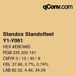 Farbcode: Standox Standofleet - Y1-Y061 | qconv.com