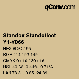 Color code: Standox Standofleet - Y1-Y066 | qconv.com
