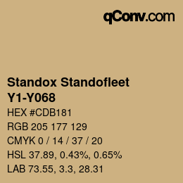 Code couleur: Standox Standofleet - Y1-Y068 | qconv.com