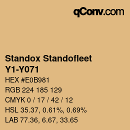 Color code: Standox Standofleet - Y1-Y071 | qconv.com