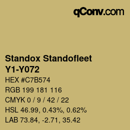 Farbcode: Standox Standofleet - Y1-Y072 | qconv.com