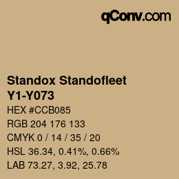 Color code: Standox Standofleet - Y1-Y073 | qconv.com