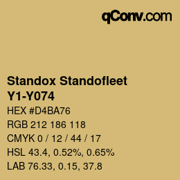 Color code: Standox Standofleet - Y1-Y074 | qconv.com