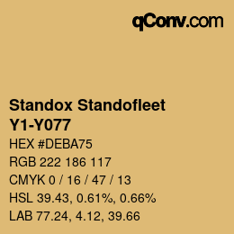 Farbcode: Standox Standofleet - Y1-Y077 | qconv.com