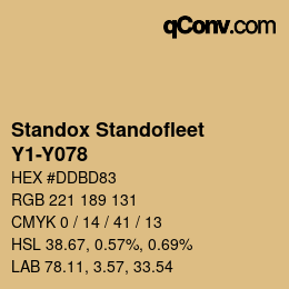 Color code: Standox Standofleet - Y1-Y078 | qconv.com