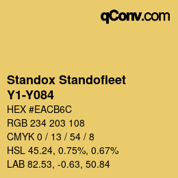 Farbcode: Standox Standofleet - Y1-Y084 | qconv.com