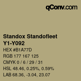 Farbcode: Standox Standofleet - Y1-Y092 | qconv.com