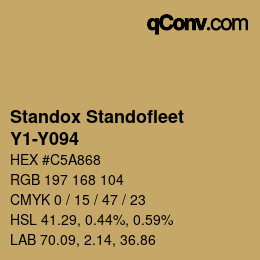 Farbcode: Standox Standofleet - Y1-Y094 | qconv.com