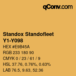 Color code: Standox Standofleet - Y1-Y098 | qconv.com