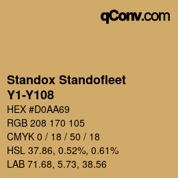 Color code: Standox Standofleet - Y1-Y108 | qconv.com