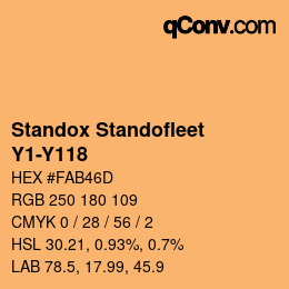 Farbcode: Standox Standofleet - Y1-Y118 | qconv.com