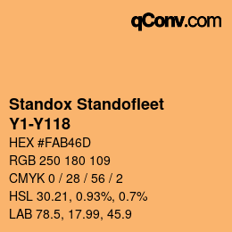 Código de color: Standox Standofleet - Y1-Y118 | qconv.com