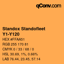 Color code: Standox Standofleet - Y1-Y120 | qconv.com