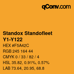 Farbcode: Standox Standofleet - Y1-Y122 | qconv.com