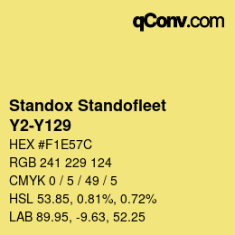 Color code: Standox Standofleet - Y2-Y129 | qconv.com