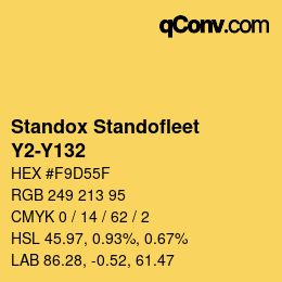 Color code: Standox Standofleet - Y2-Y132 | qconv.com