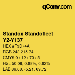 Farbcode: Standox Standofleet - Y2-Y137 | qconv.com