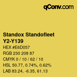 Color code: Standox Standofleet - Y2-Y139 | qconv.com