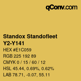 Color code: Standox Standofleet - Y2-Y141 | qconv.com