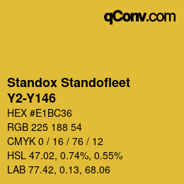 Color code: Standox Standofleet - Y2-Y146 | qconv.com