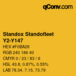 Color code: Standox Standofleet - Y2-Y147 | qconv.com