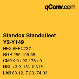 Color code: Standox Standofleet - Y2-Y149 | qconv.com