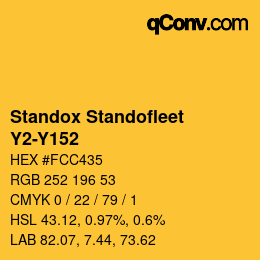 Color code: Standox Standofleet - Y2-Y152 | qconv.com