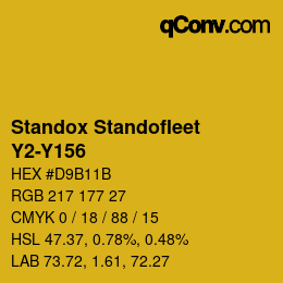 Farbcode: Standox Standofleet - Y2-Y156 | qconv.com