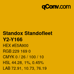 Color code: Standox Standofleet - Y2-Y166 | qconv.com