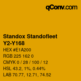 Color code: Standox Standofleet - Y2-Y168 | qconv.com