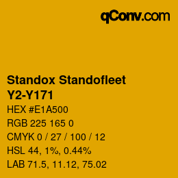 Farbcode: Standox Standofleet - Y2-Y171 | qconv.com