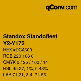 Color code: Standox Standofleet - Y2-Y172 | qconv.com