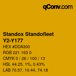 Color code: Standox Standofleet - Y2-Y177 | qconv.com